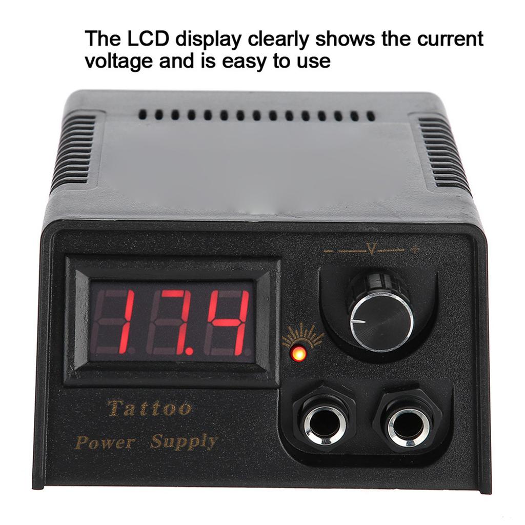 Professional Digital Tattoo Machine Power Supply LCD Tattoo Gun Power With Cable