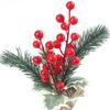 5/10Pcs Chritsmas Decoration Red Artificial Berry Chritsmas Tree Ornaments for Home Decor Navidad New Year 2025 Decor Accessory