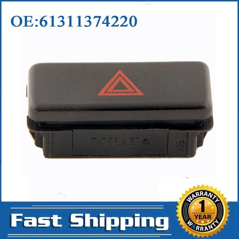 

For BMW 3 5 7 8 Series M3 M5 Z3 E34 E36 318i 325i 740i 840i Hazard Emergency Warning Flasher Light Stop Switch 61311374220