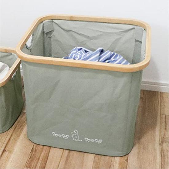 Okato Bamboo Basket Storage Medium Case/Box, 39L, Moomin,