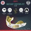 OPRO Mouthguard [Instant Custom Fit] Sports Mouthpiece, Made in the UK [Official Store] (Adult, UFC/Black & Silver)