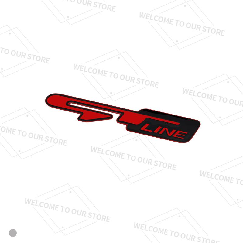 Comvhi1 GT Line Badge Auto Interior Metal Logo Emblem Car Steering Wheel Sticker For Kia Sorento Ceed Picanto Stinger Stonic K3 K7 K5 K9