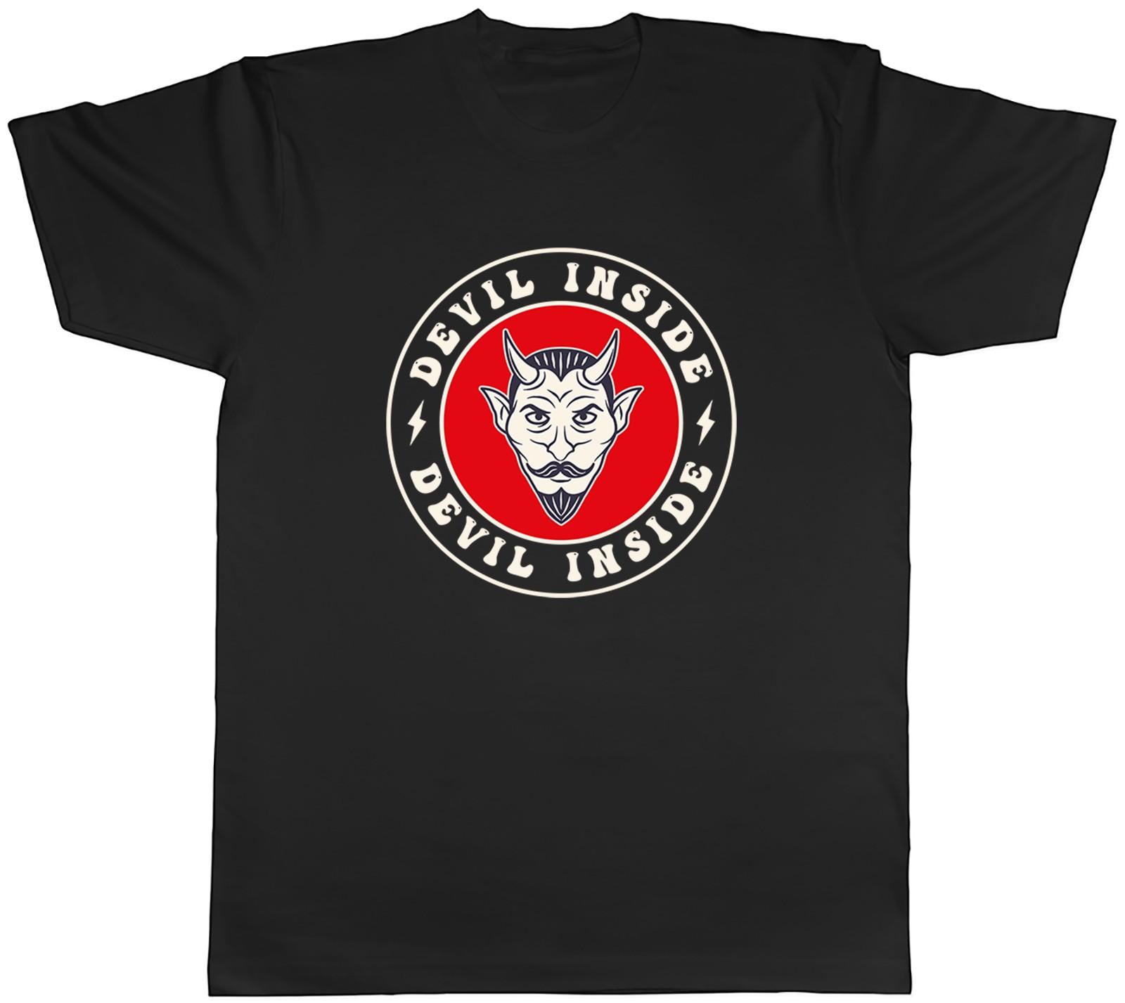 Halloween Devil Inside Spooky Scary Mens T-Shirt Tee Gift Top XXXL