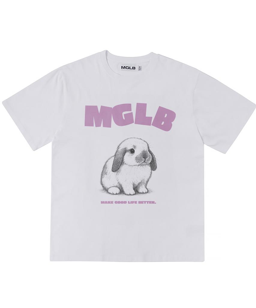 MATCHGLOBE Baby Rabbit Oversized Tee (White)