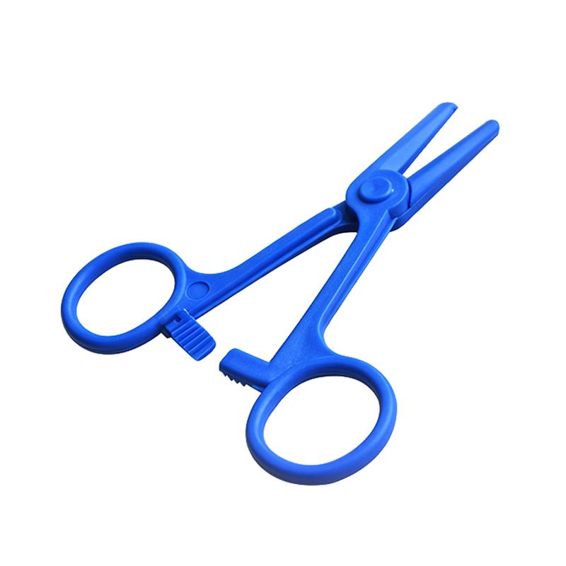ABS Plastic Disposable Hemostatic Forceps Portable Surgical Tool for Outdoor Hiking Emergency Use