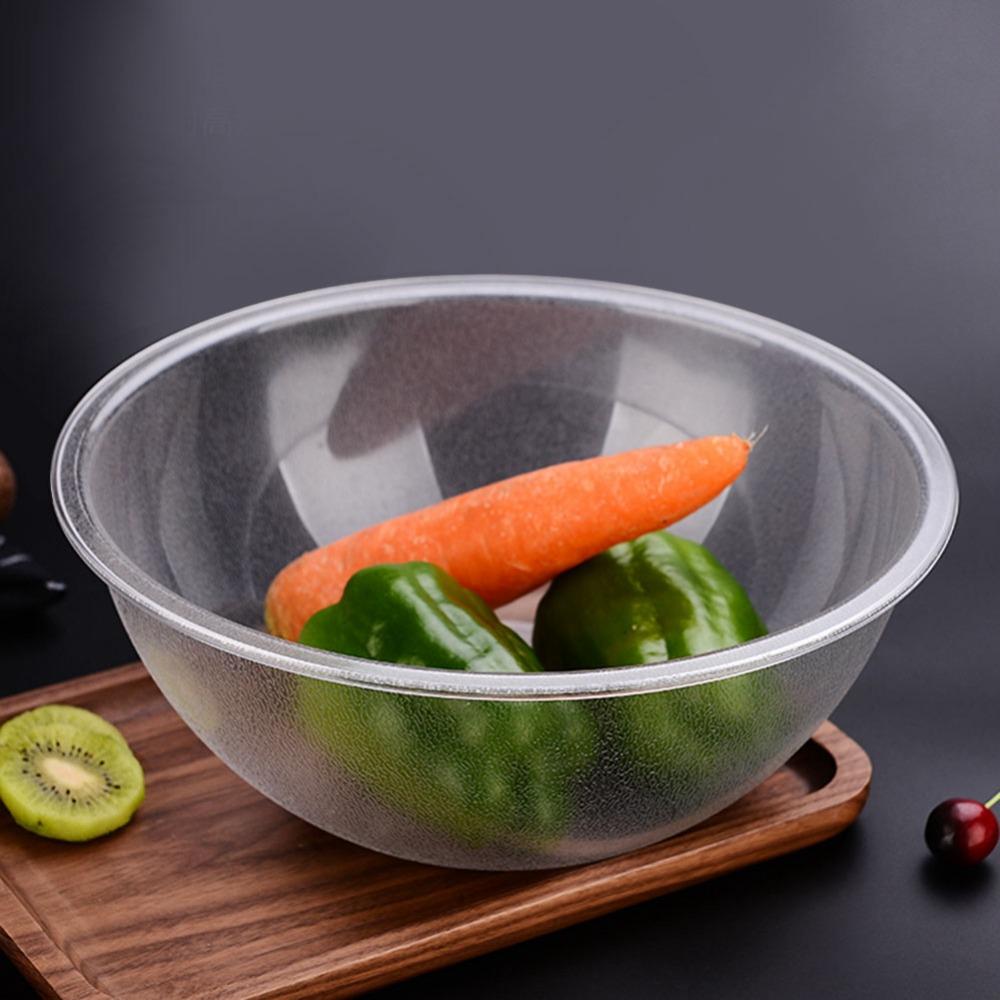 3PCS Clear Large Salad Bowls 4500ml Buffet Serving Containers Clear Serving Bowls  Home Use