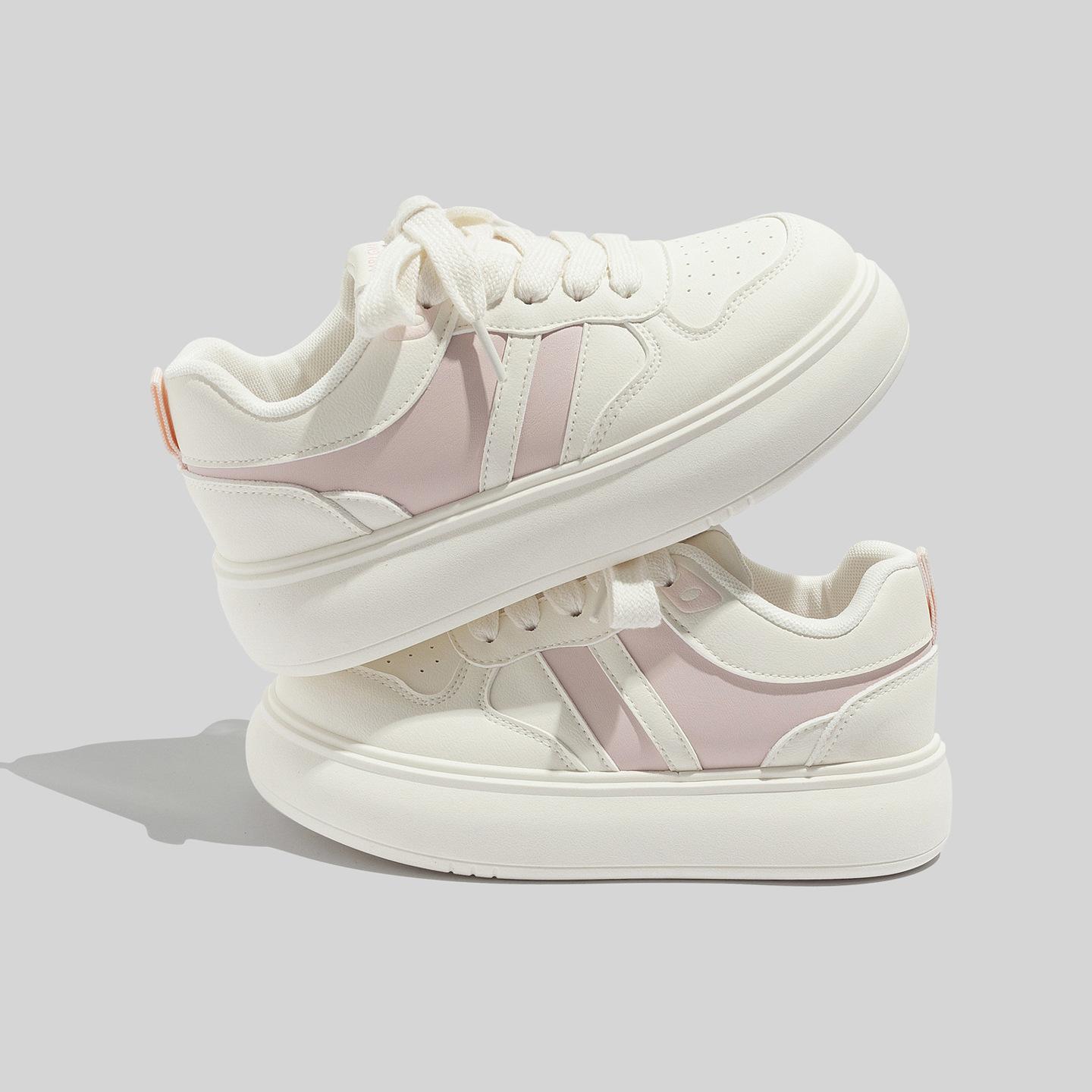 

Belle platform white shoes 2026 niche design student board shoes B2902 40