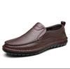 Fashion Men Casual Leather Shoes High Quality Cowhide Business Shoe Summer Hollow Out Breathable Driving Shoes for Men Loafers Moccasins