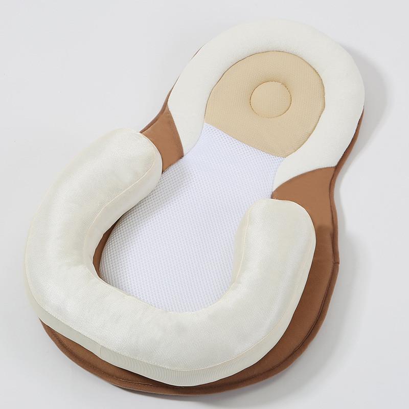 Premium Baby Head Shaping Pillow For Newborns With Comfortable Polyester Fiber Filling