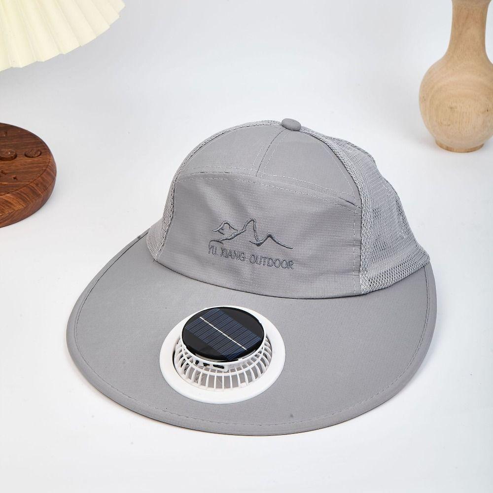 Fashion Breathable Solar Fan Hat USB Charging Quick Dry Sun Protection Caps Baseball Cap Outdoor