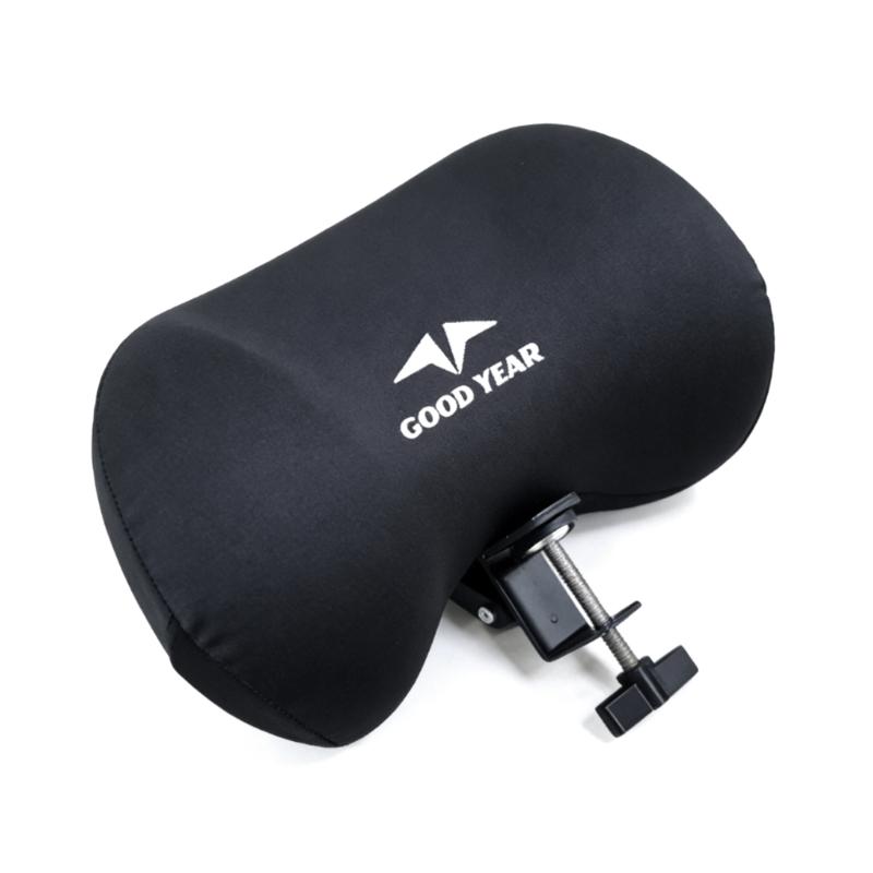 Ergonomic Neck Cushion For Office Chairs Removable Headrest Attachment With Memory Foam Cores Adjustable Height Angled