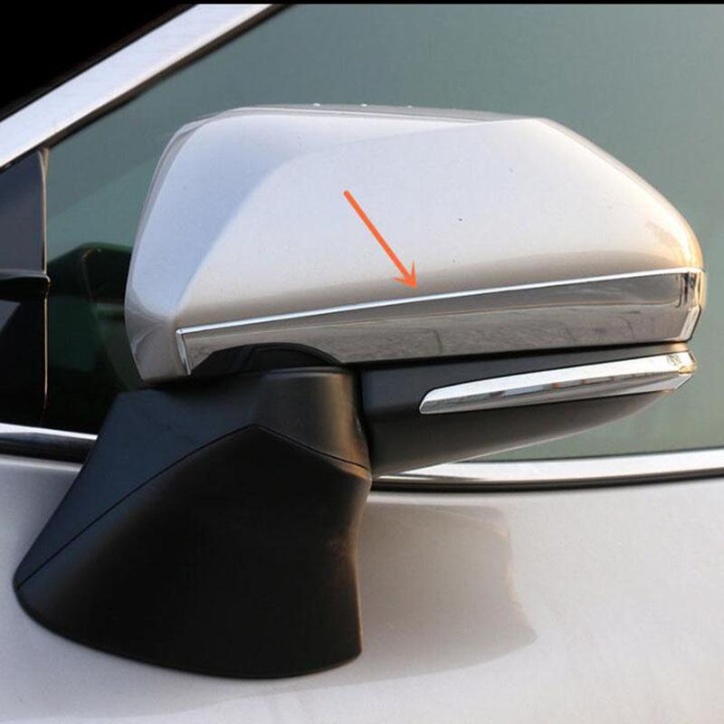 ABS Chrome Car Rearview Mirrors Cover Trim Strip Sticker For Toyota Camry XV70 2017 2018  Car Exterior Accessoires
