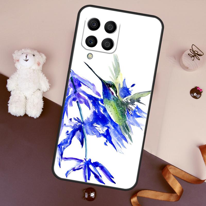 

Чехол с колибри и цветами для Samsung Galaxy M36 M55 M35 M15 M56 M16 M54 M14 M34 M31 M11 M13 M53 M12 M32 M52 M06 Samsung M23