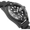 HYAKUICHI 101 No.1 Quartz Dive Watch with Date Display, Water Resistant to 20 ATM, Model HYAKU1-001 (Black Rubber)