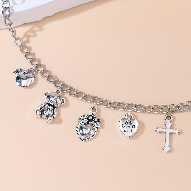 20Pcs Silver Plated Cross Charms Pendants For Jewelry Making Bracelet Diy Handmade Necklace Earrings Accessories