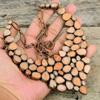 Collana grezza di alce turchese ostrica spinosa Collana di rame elettroformato Collana con catena regolabile Collana con pietre preziose fatta a mano Regali per la mamma