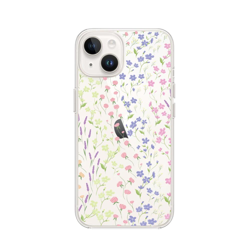 Etui Do Iphone 13 Przeźroczyste, Silikonowe Flexi, Kwiaty Polne