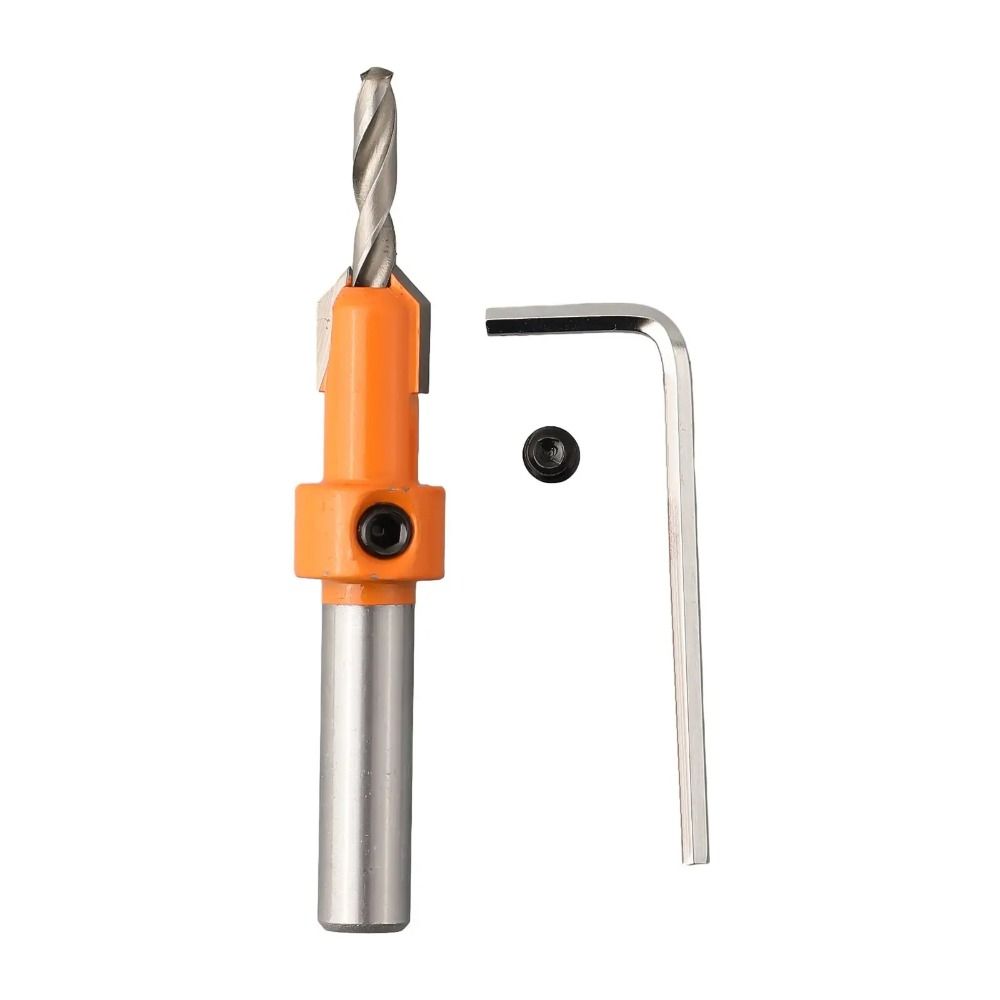 Round Shank Countersink Drill Bit 8mm /10mm Bit Countersink Drill Drill Hole Opener  Wood Drilling