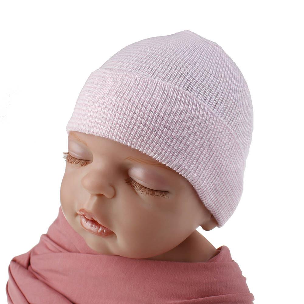 Baby Doppeldicke Warme Mütze Winter Kinder Superweiches Material Garn Baby Strickmütze Pullovermütze