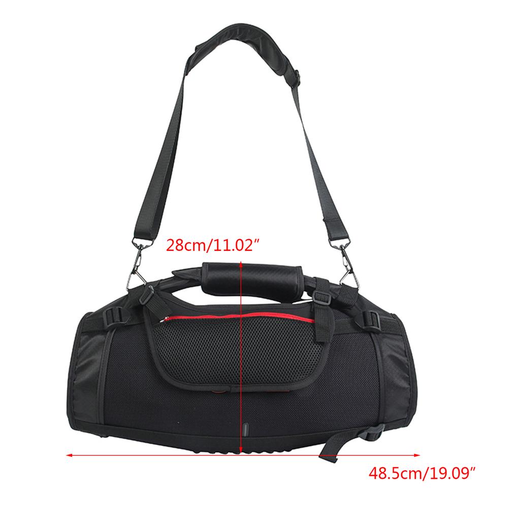 Storage Bag for Boombox 3 Speaker Nylon Travel Carrying Case Portable Audio Protective Pouch with Shoulder Strap