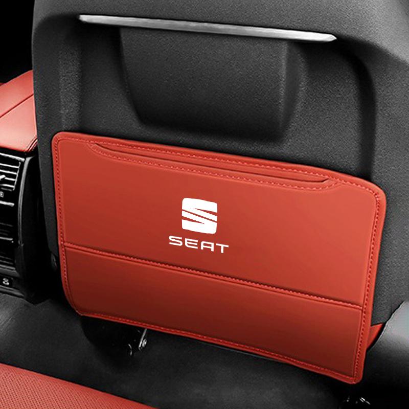 kncr9 Car Seat Back Storage Rear Anti-Wear Backrest Anti-kick Pad For Seat FR Leon Ibiza Altea Exe 5f Mk3 TARRACO Interior Accessories