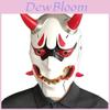 Scary Halloween Mask For Costume Parties With Resin Demon Face Design For Festivals