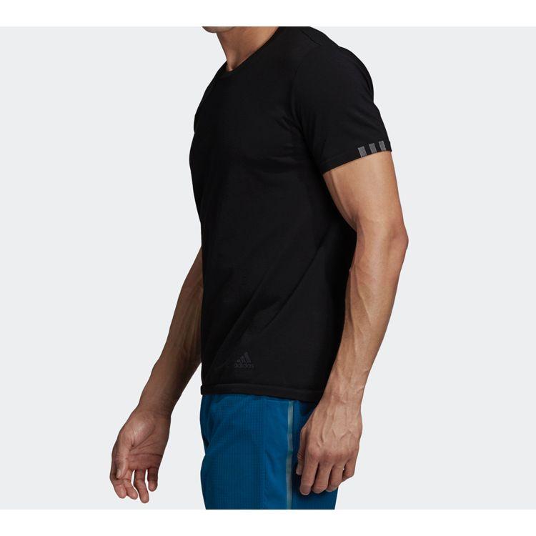 Adidas Reflective Sports Short Sleeve T-Shirt Men Tops Black DW4460