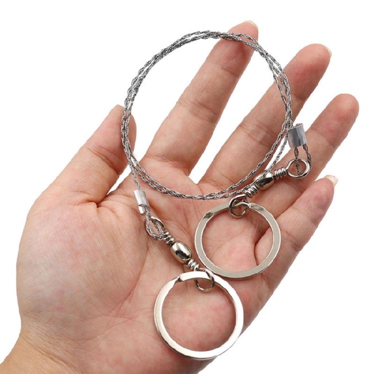 Emergency Steel Wire Handsaw Twin Pack Outdoor Cutting Tool For Campfires Preparation And Trail Maintenance