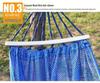 Breathable Ice Silk Hammock: Anti-Rollover Camping Swing with High Load Capacity, Small Mesh Design, Single/Double Size.