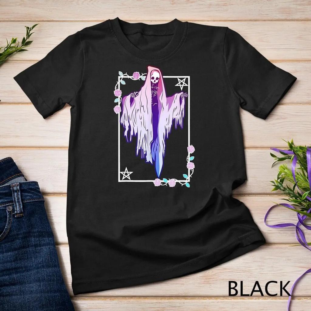 Pastel Goth Ghost Tarot Style T Shirt