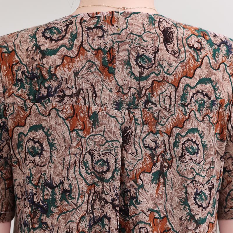 Plus Size Elegant Women's Blouses Summer Oversize Tops Woman Casual Short Sleeve Shirts