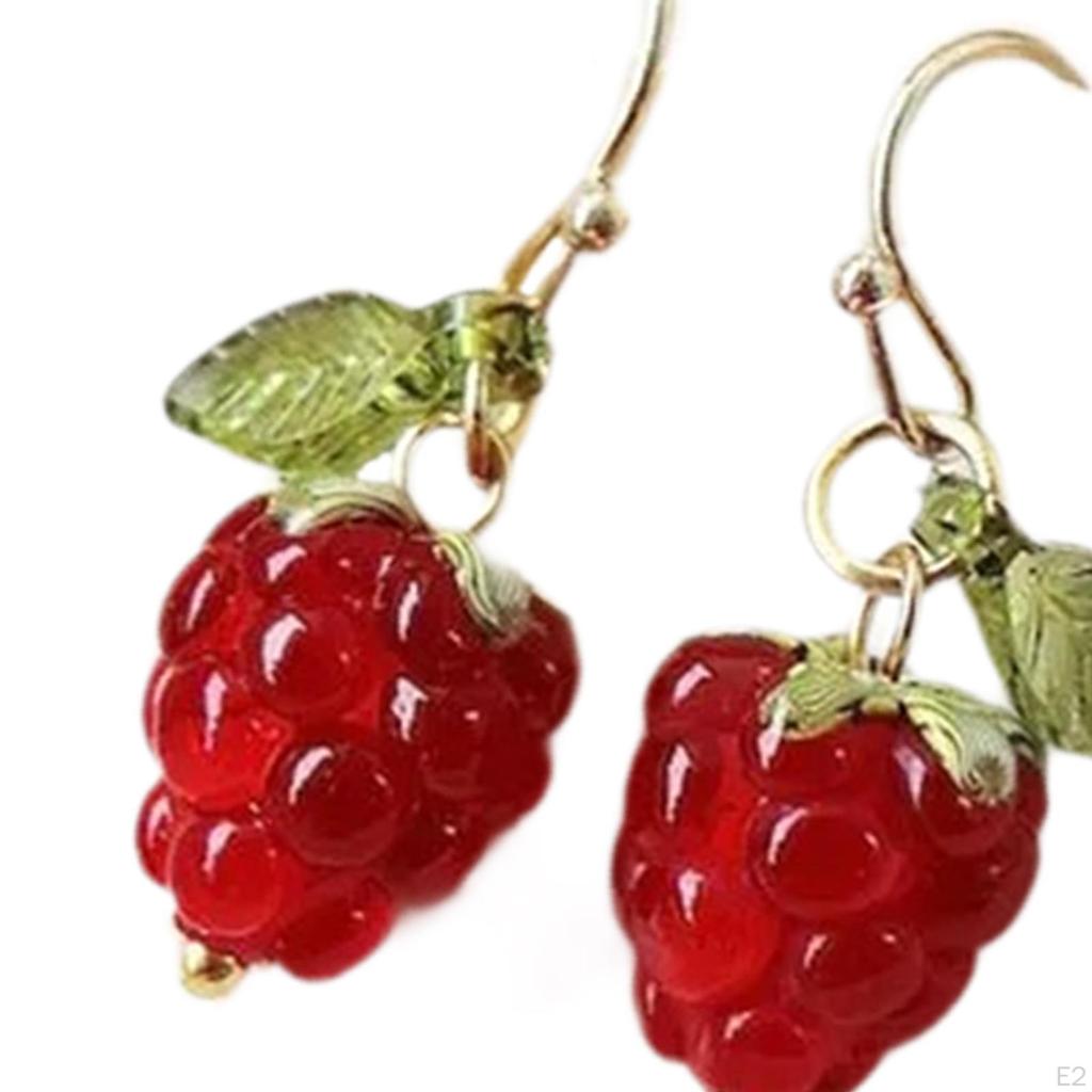 Orecchini Lamponi Eleganti Estivi per Donna Anniversario Compleanno Festivi