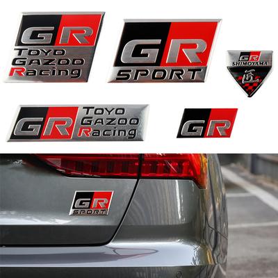 1 Stück 3D Aluminium Sport GR Sport Abzeichen Autoaufkleber Logo Beschriftung Emblem Aufkleber Dekor Für RAV4 Avensis Prado Prius Autozubehör