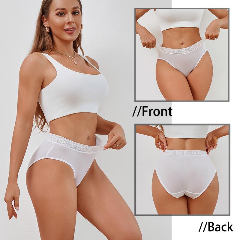 4Pcs/Set Ladies' Sexy Underwear Maternity Underpants Large Size Mommy Panties Pregnant Women's Panty Striped Underwear