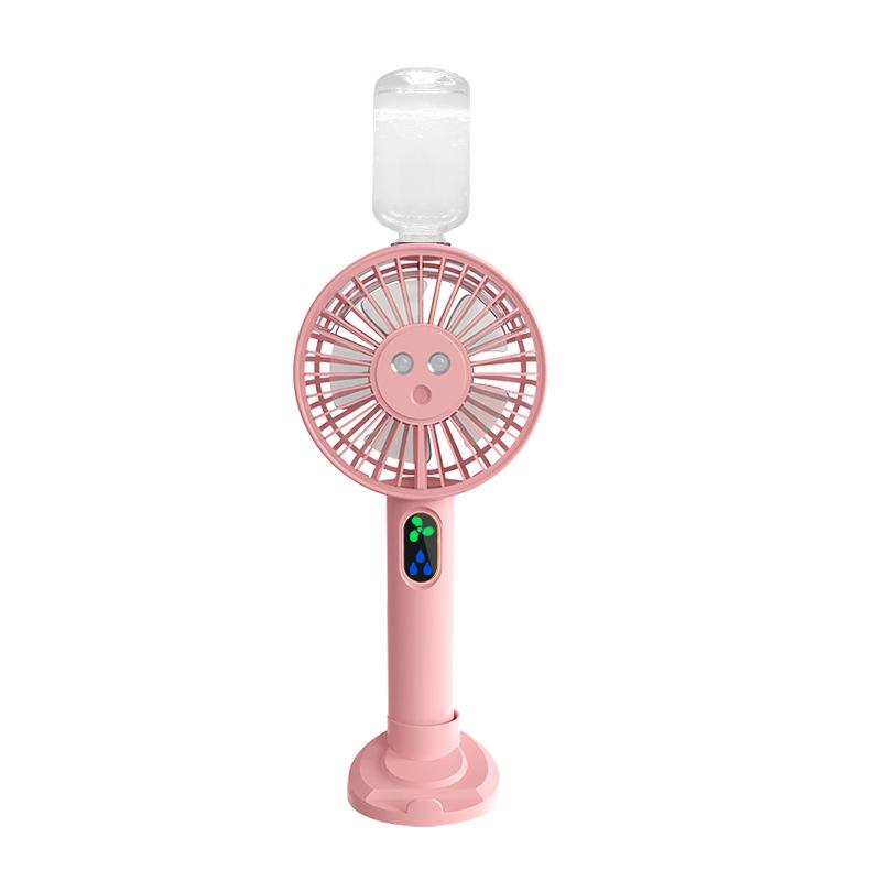 Portable Double Nozzle USB Handheld Fan with Humidifying Spray