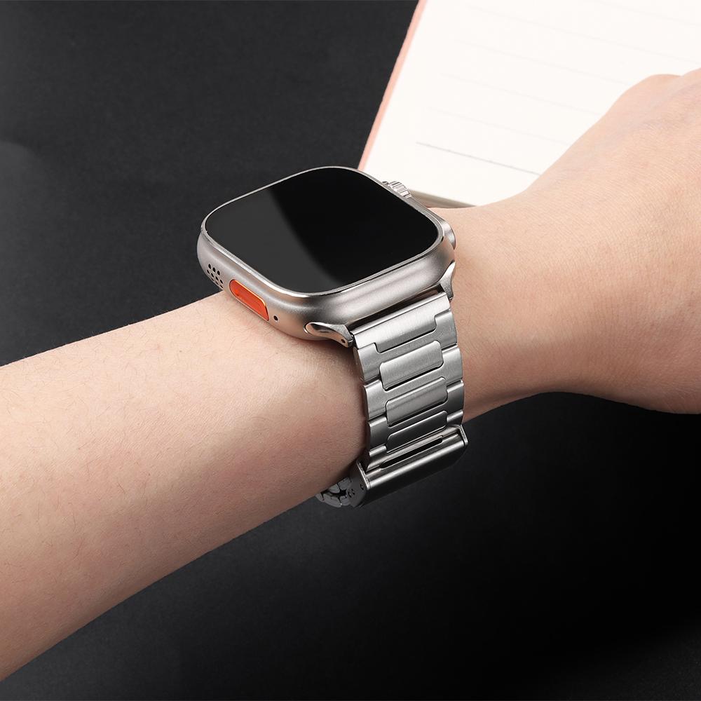 22mm Uhrenarmband für Casio für Seiko für Huawei Ersatz-Uhrenarmband Metallarmband Silber Edelstahlarmband für Herren Damen