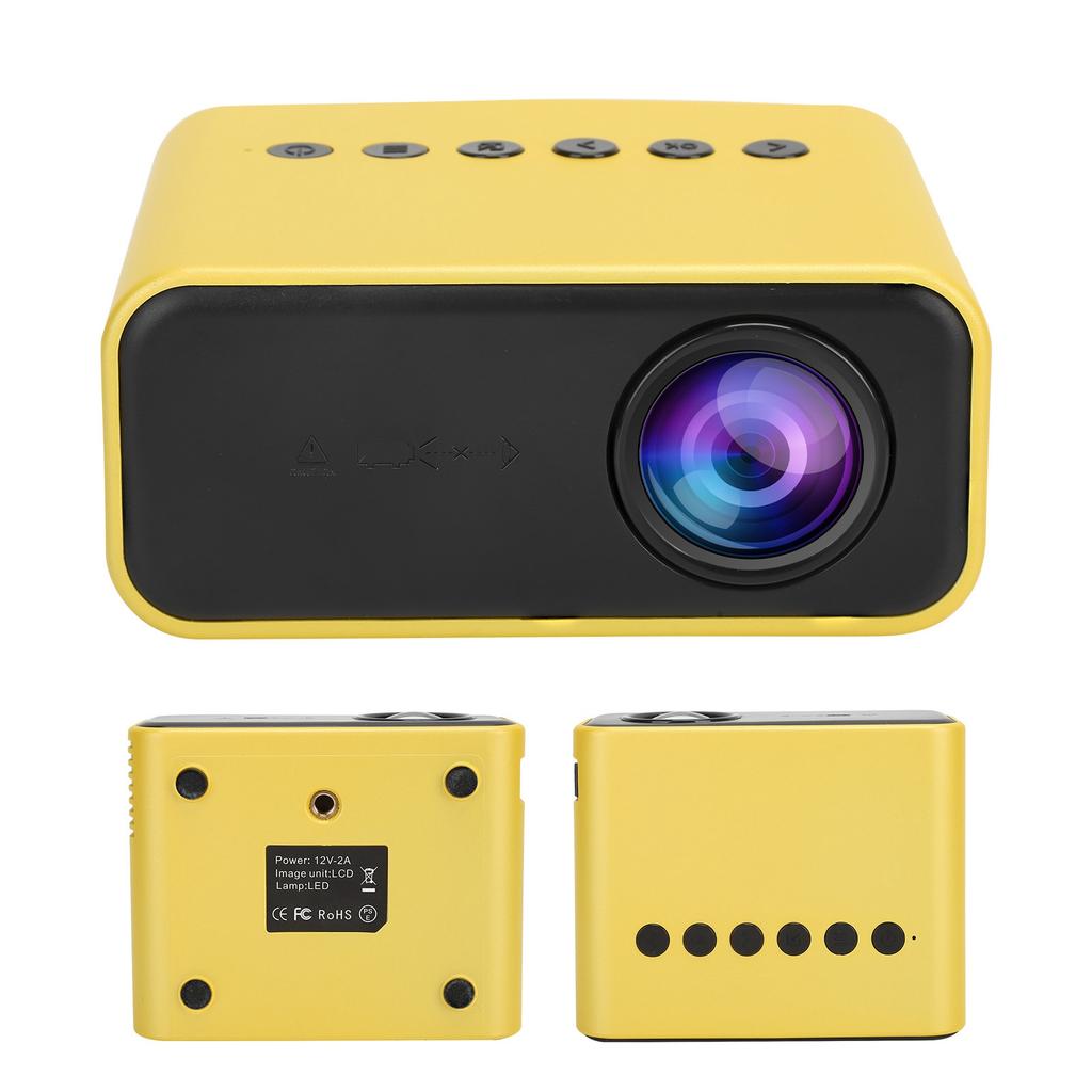 YT500 Mini Projector Portable Movie Projector with o and VideoUSBMemory Card Interfaces