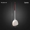 Stainless Steel Kitchen Utensil Set: Wok Spatula, Pan Spatula, Frying Spatula, Soup Ladle, Slotted Spoon.