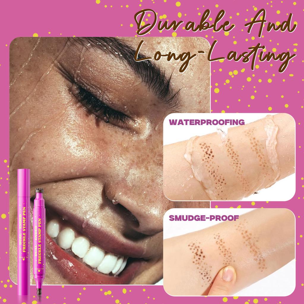 Freckle Pen,2-in-1 Artificial Freckles, Single Gourd Tip, Natural And Realistic Fake Freckles(2.8ml)