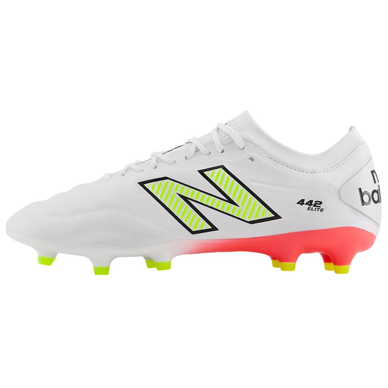 

New Balance 442 Elite Fg V2 White Energy Red Hi Lite 44