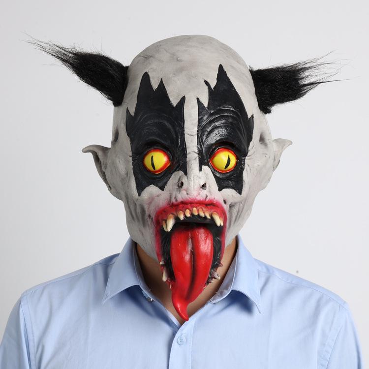 High-Quality Carnival Halloween Joker Latex Mask Adult Standard Size