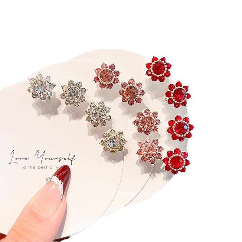 Mädchen Perlen Strass Blume Haarspangen – Prinzessin Flechtfrisur Accessoires