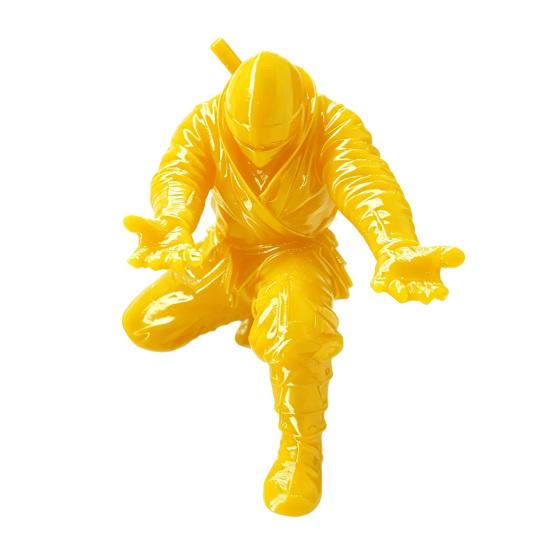 Yousheng 3D Printed Ninja Pen Holder, Unique Ninja Figurine, Creative Desktop Organizer, Desk Decor Craft for Pen Storage