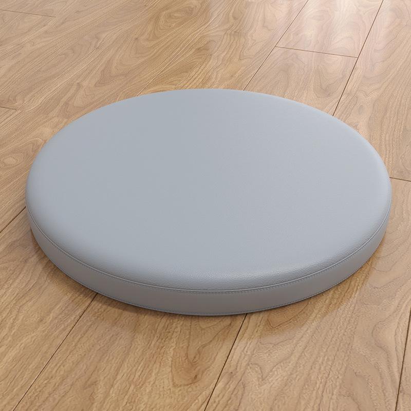 Rundes Leder-Memory-Schaumstoff-Sitzkissen für Esszimmerstühle und Barhocker - Rutschfest, Weich