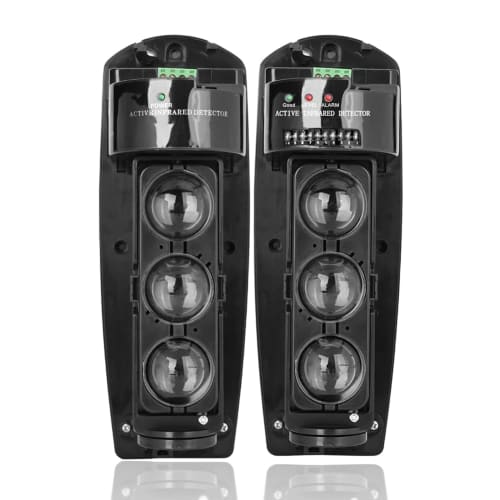 

Triple Beam Detector for Home Security Alarm System, 50/100/150/200/250m Infrared LED Detector Sensor, Wireless Transmission Range (ABE-200)
