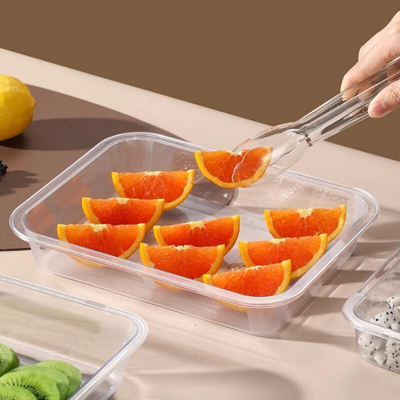 Transparent Acrylic Rectangular Food Display Tray