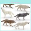 Realistic Forest Animal Pvc Model With Walking Wolf Figurine For Childrens Educational Play