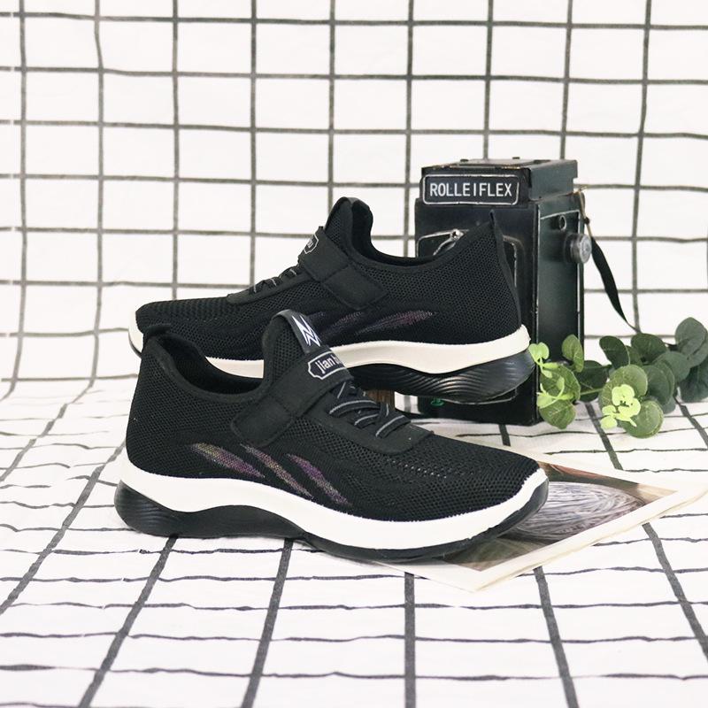 Special Spring And Summer Women'S Shoes Fashion Sports Light And Comfortable Soft Sole Elastic Fly-Woven Breathable Mesh Running Shoes
