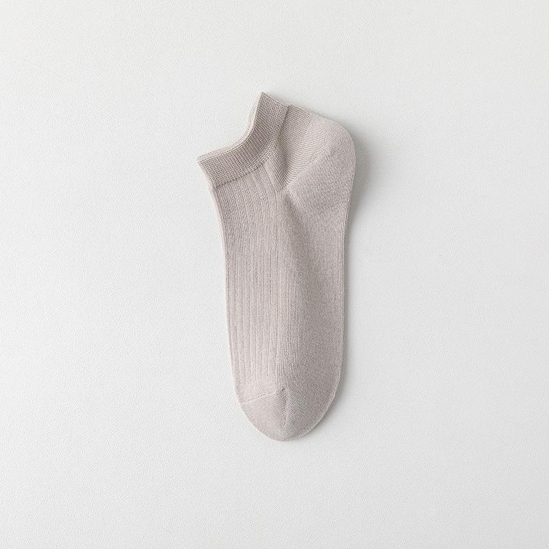 Men's Socks, Summer Thin Cotton Socks, Antibacterial, Anti-pilling, Deodorizing, Sweat-absorbing and Breathable, Summer Sports Boat Socks for Men