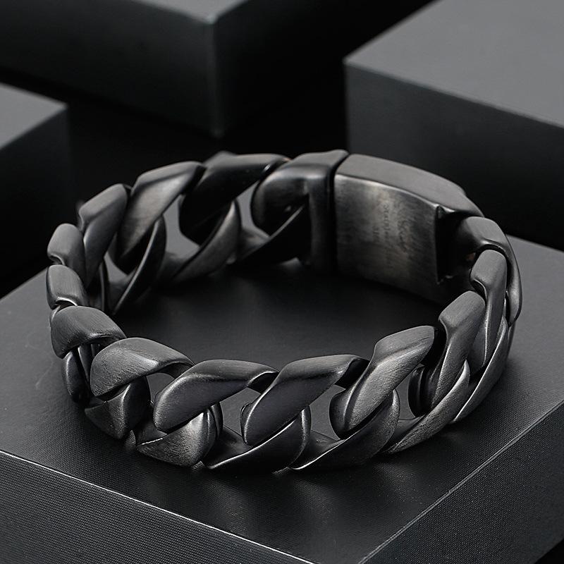 European and American Tide People Fashion Personality Simple and Elegant Men's Titanium Steel Bracelet